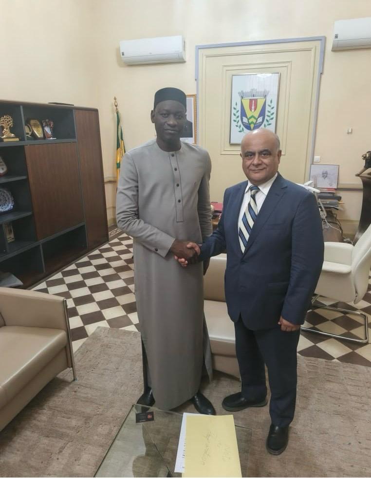 The Mayor of Dakar, Mr Abass Fall, and Mr Numan Hatipoglu.